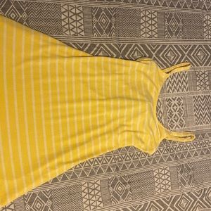 Stripped yellow dress